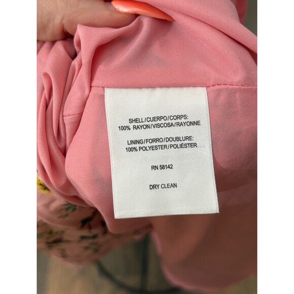 NEW Gal Meets Glam Sarah Sleeveless Midi Dress Pink Floral Garden Party Size 2‎ - Picture 10 of 11